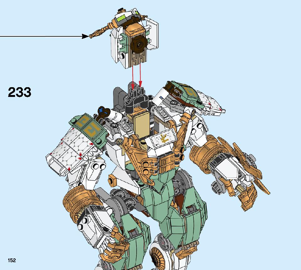 Lloyd's Titan Mech 70676 LEGO information LEGO instructions 152 page