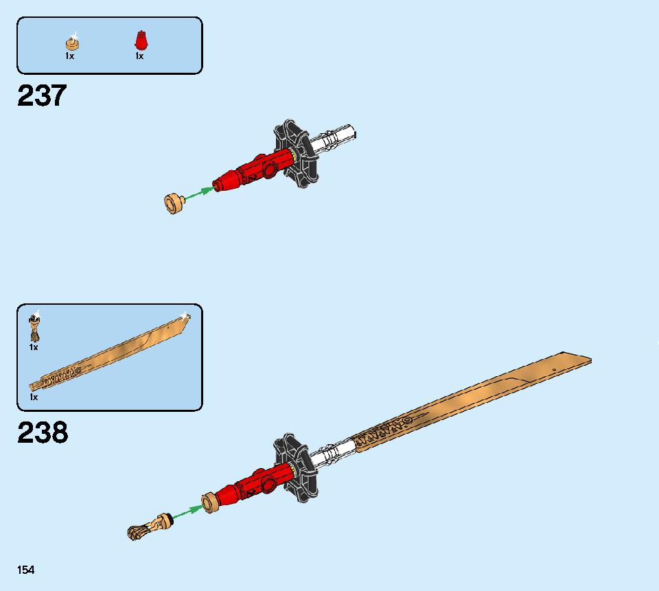 Lloyd's Titan Mech 70676 LEGO information LEGO instructions 154 page