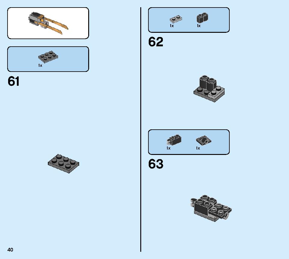 Thunder Raider 71699 LEGO information LEGO instructions 40 page