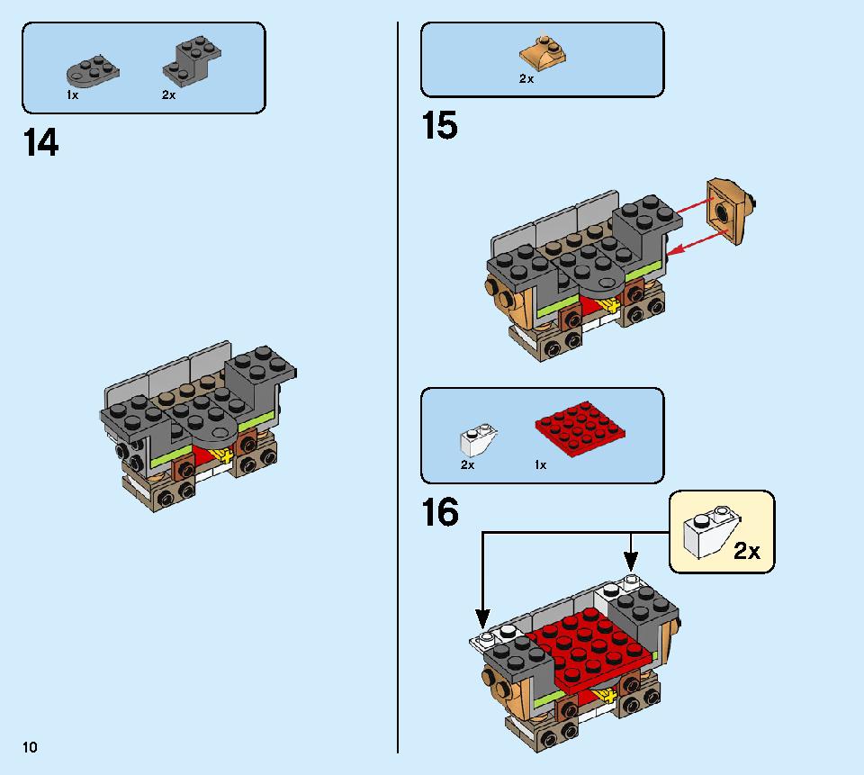 Golden Mech 71702 LEGO information LEGO instructions 10 page