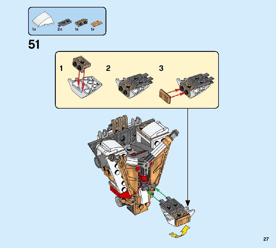 Golden Mech 71702 LEGO information LEGO instructions 27 page