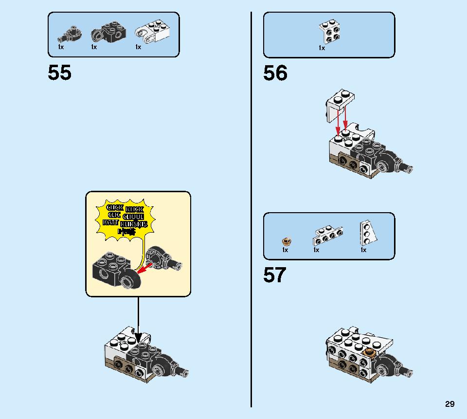 Golden Mech 71702 LEGO information LEGO instructions 29 page