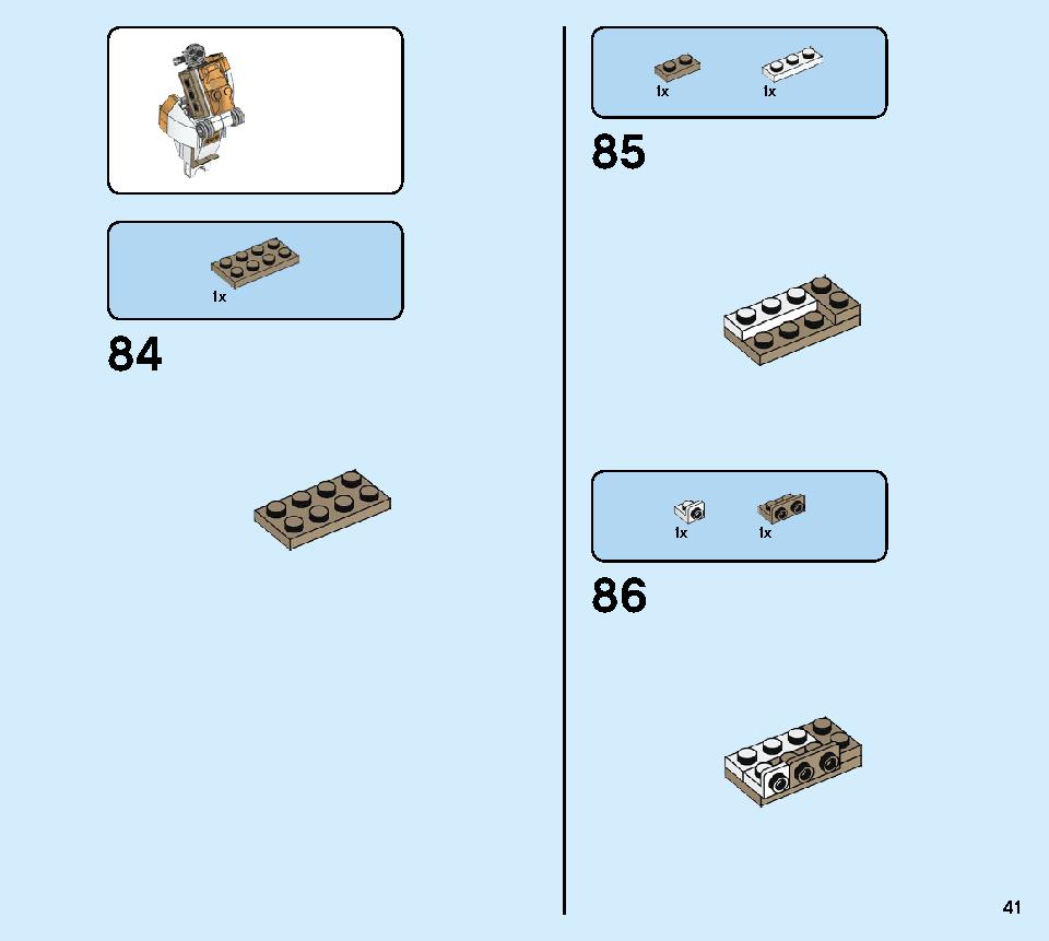 Golden Mech 71702 LEGO information LEGO instructions 41 page