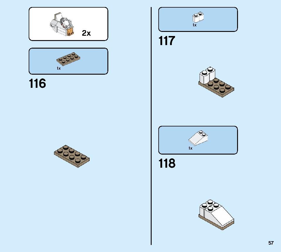 Golden Mech 71702 LEGO information LEGO instructions 57 page