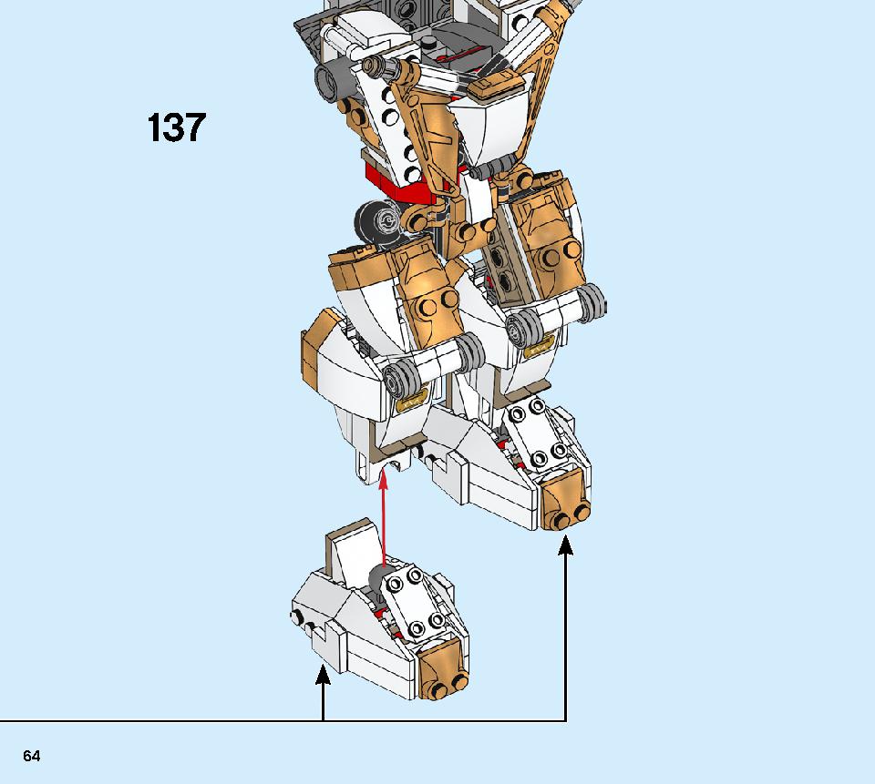 Golden Mech 71702 LEGO information LEGO instructions 64 page