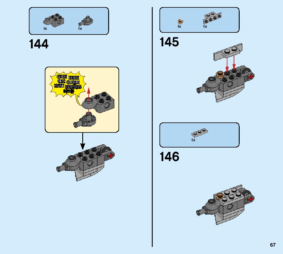 Golden Mech 71702 LEGO information LEGO instructions 67 page
