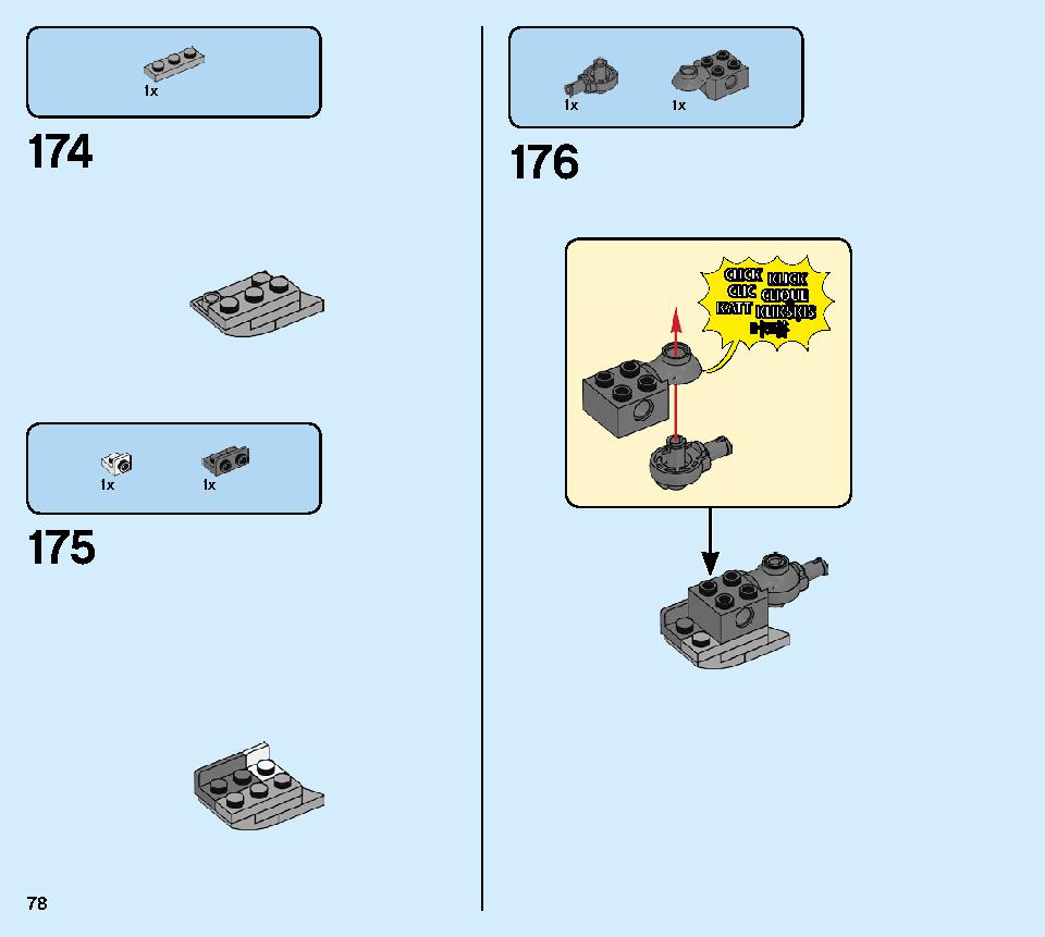 Golden Mech 71702 LEGO information LEGO instructions 78 page