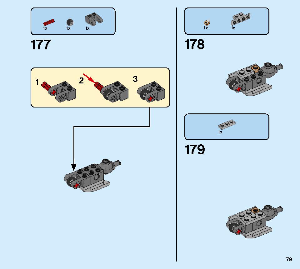 Golden Mech 71702 LEGO information LEGO instructions 79 page
