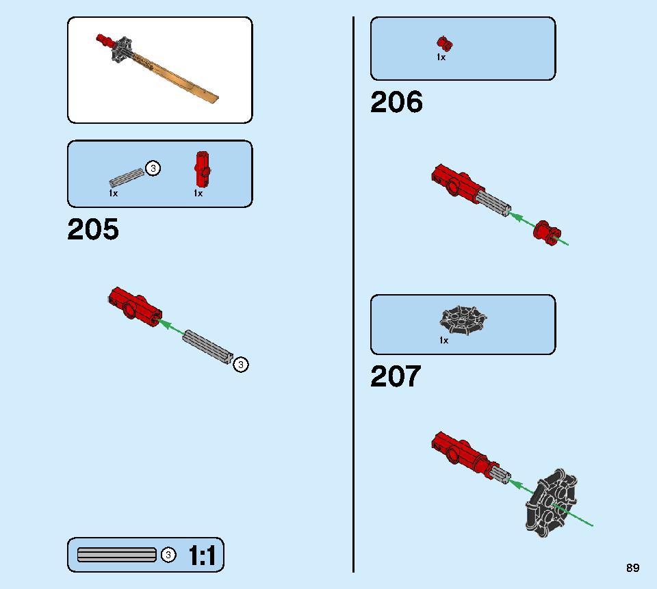 Golden Mech 71702 LEGO information LEGO instructions 89 page