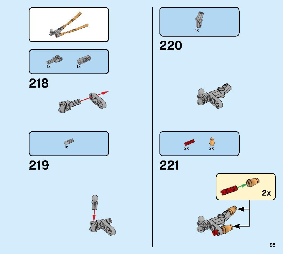 Golden Mech 71702 LEGO information LEGO instructions 95 page