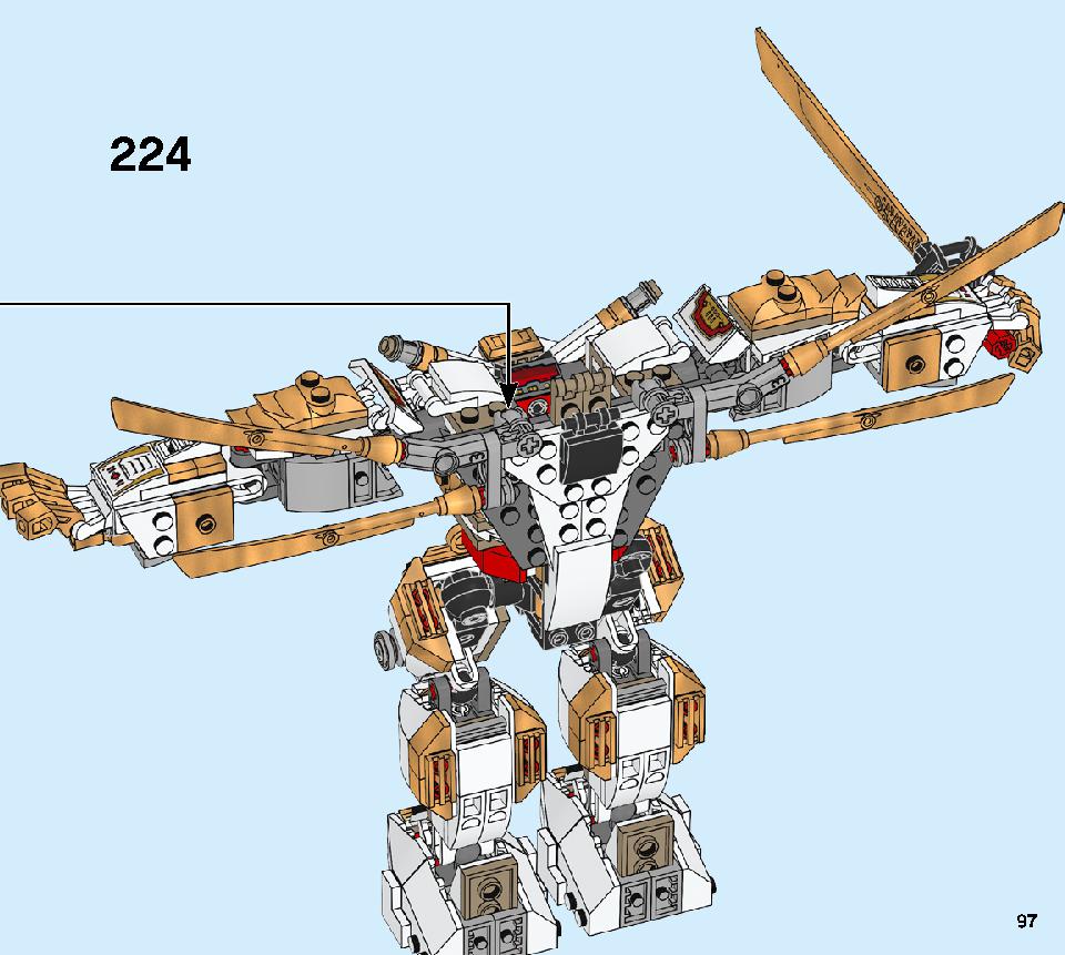 Golden Mech 71702 LEGO information LEGO instructions 97 page