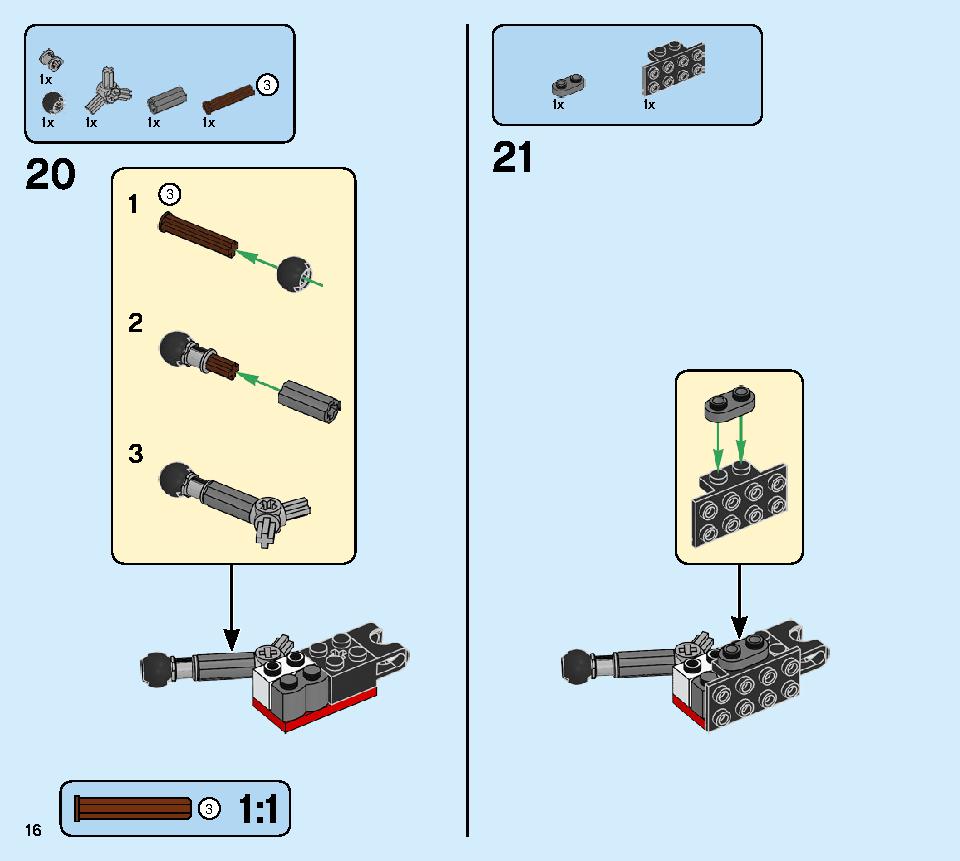 Kai's Mech Jet 71707 LEGO information LEGO instructions 16 page