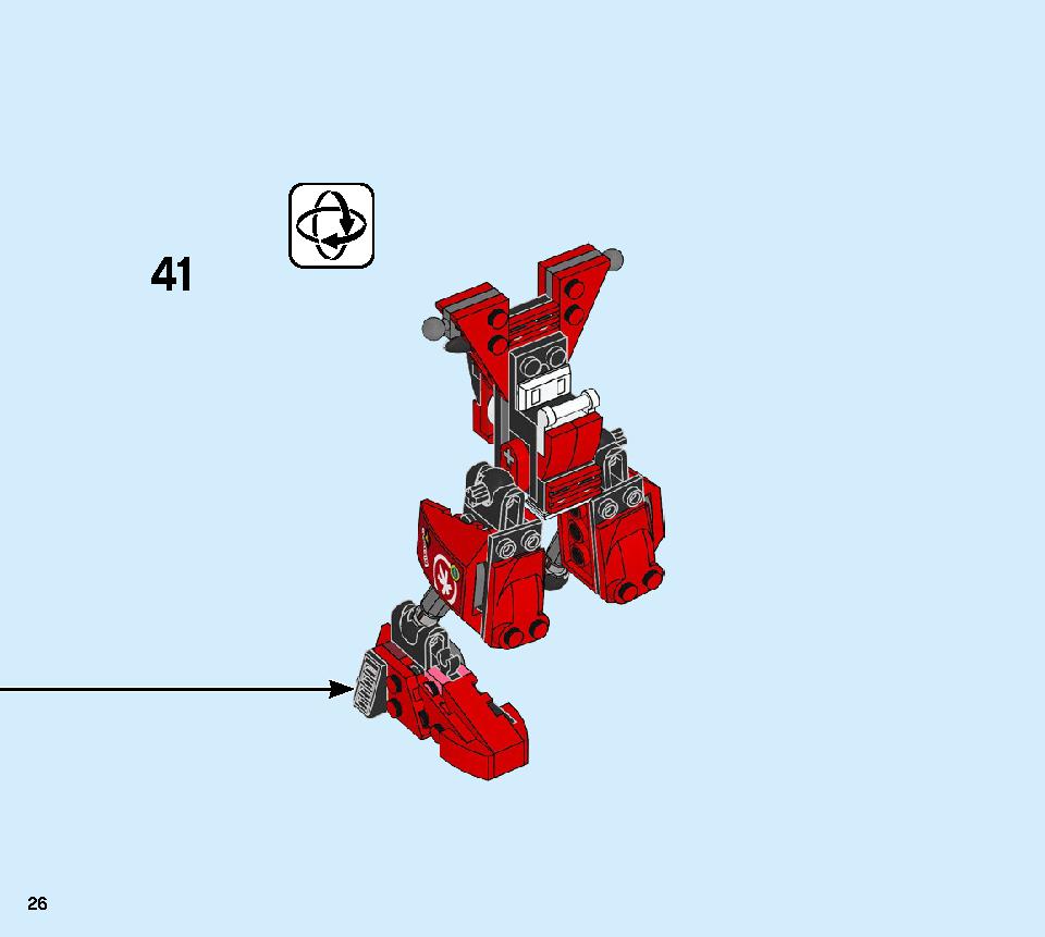 Kai's Mech Jet 71707 LEGO information LEGO instructions 26 page