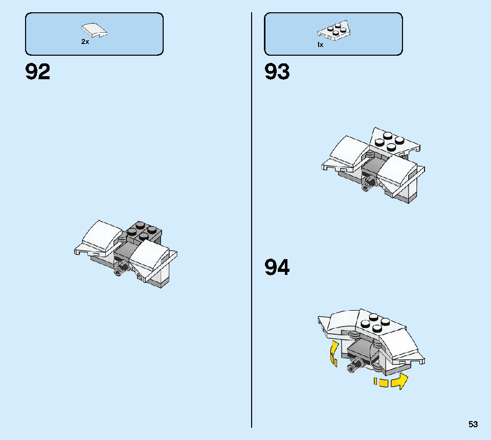 Kai's Mech Jet 71707 LEGO information LEGO instructions 53 page