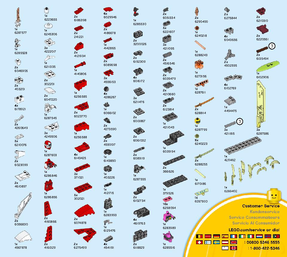 Kai's Mech Jet 71707 LEGO information LEGO instructions 63 page