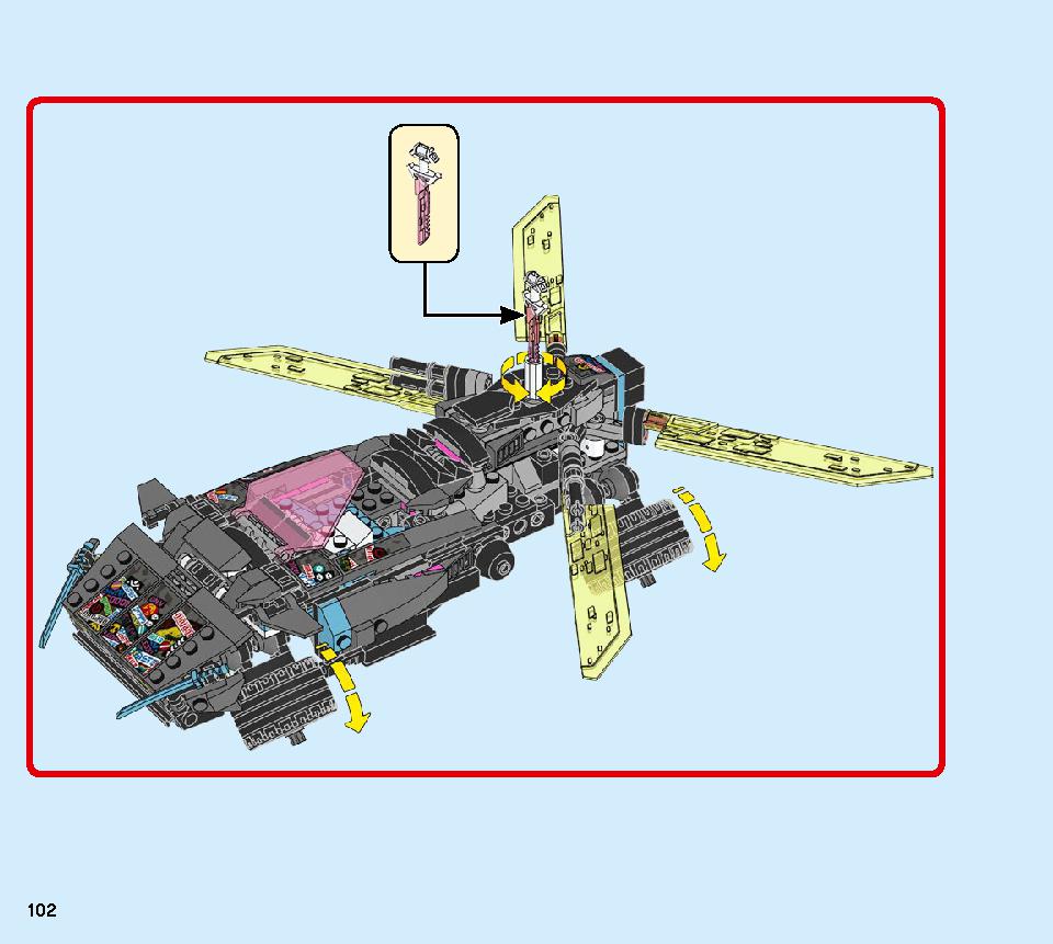 Ninja Tuner Car 71710 LEGO information LEGO instructions 102 page