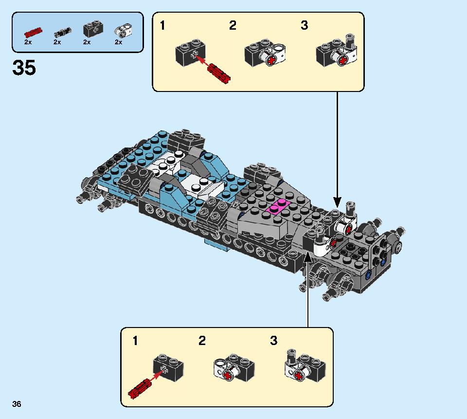 Ninja Tuner Car 71710 LEGO information LEGO instructions 36 page