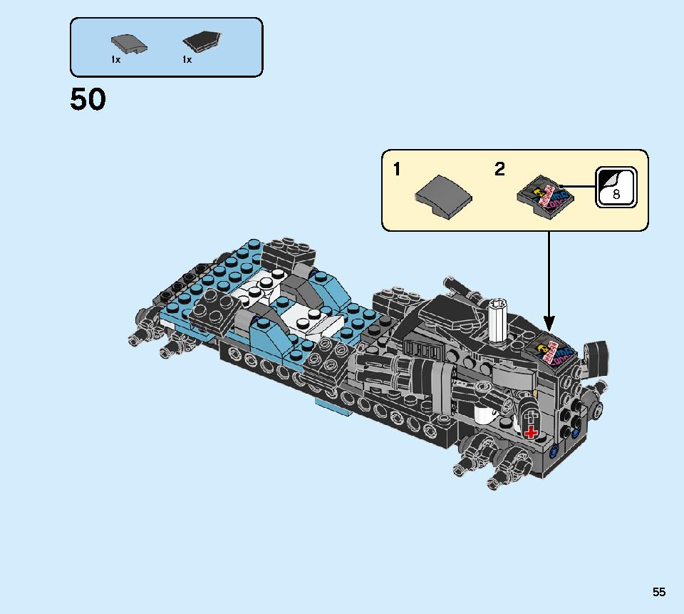 Ninja Tuner Car 71710 LEGO information LEGO instructions 55 page