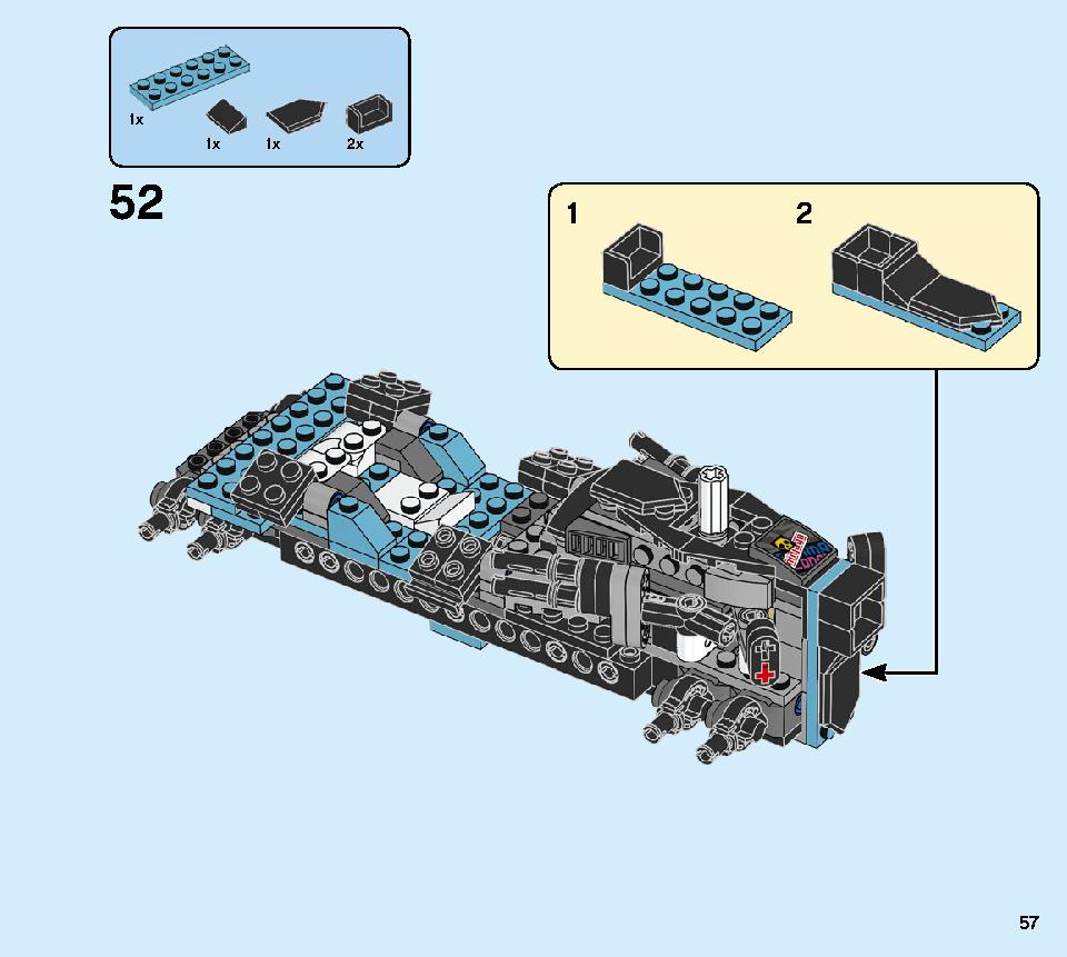 Ninja Tuner Car 71710 LEGO information LEGO instructions 57 page