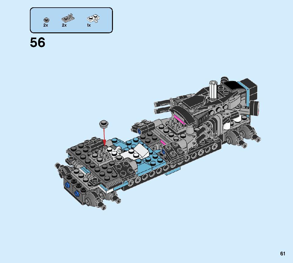 Ninja Tuner Car 71710 LEGO information LEGO instructions 61 page