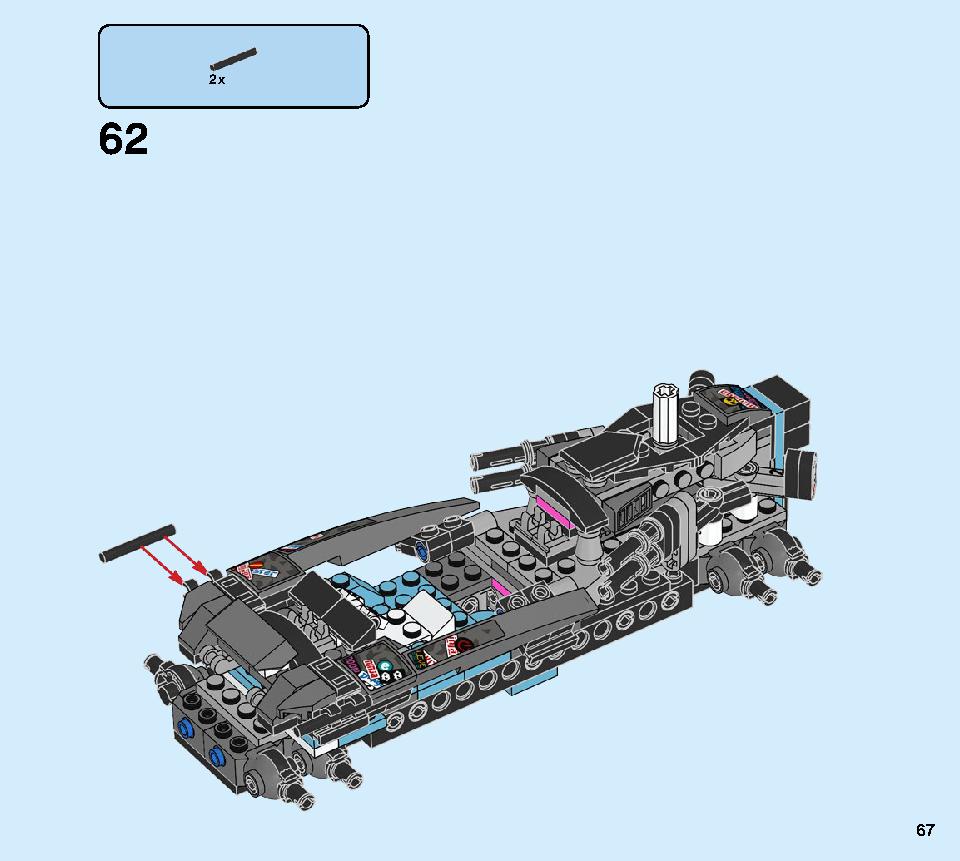 Ninja Tuner Car 71710 LEGO information LEGO instructions 67 page