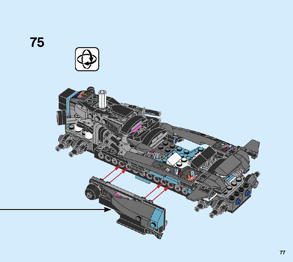 Ninja Tuner Car 71710 LEGO information LEGO instructions 77 page