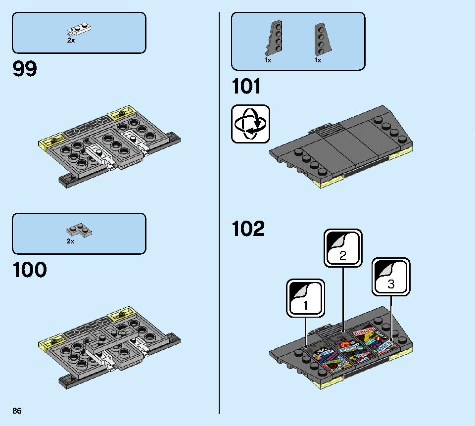 Ninja Tuner Car 71710 LEGO information LEGO instructions 86 page