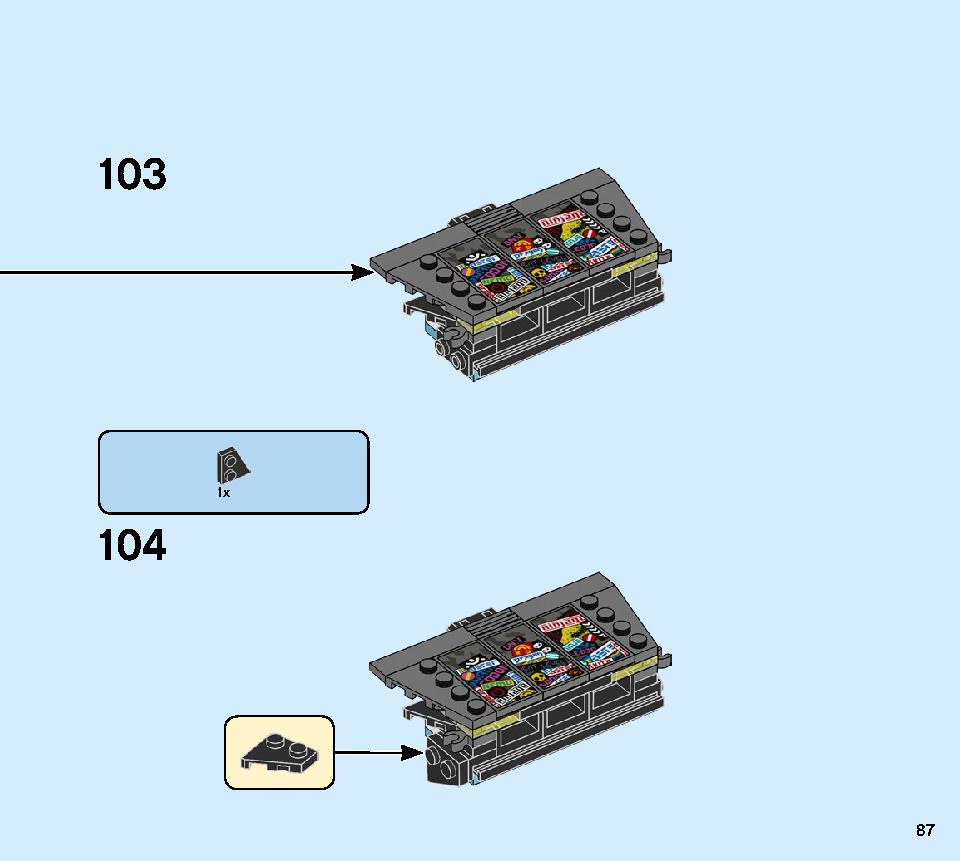 Ninja Tuner Car 71710 LEGO information LEGO instructions 87 page