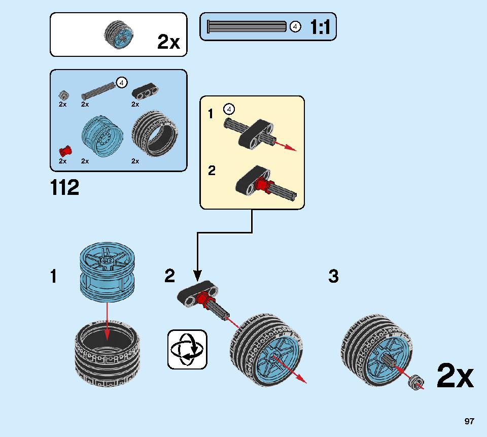 Ninja Tuner Car 71710 LEGO information LEGO instructions 97 page