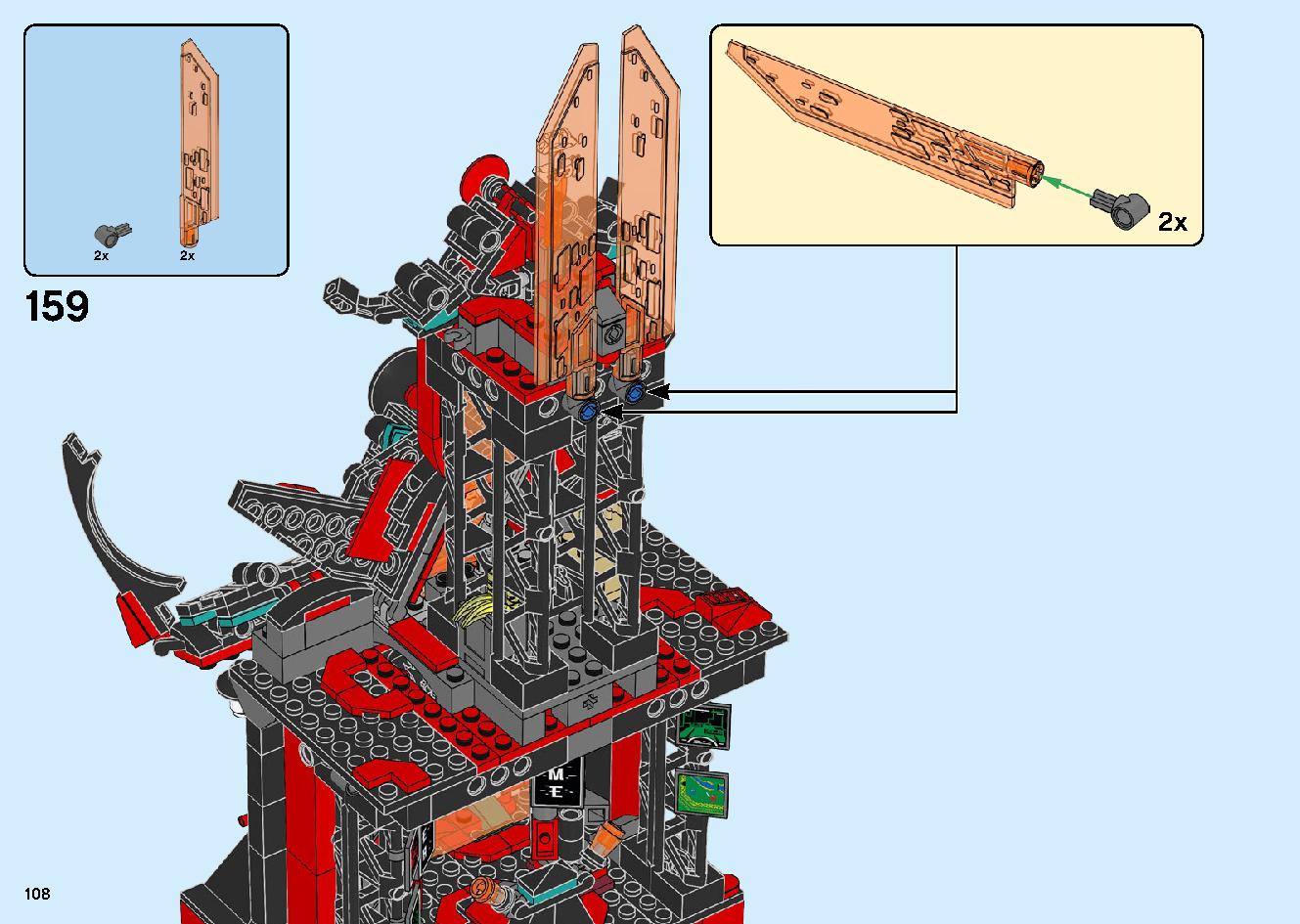 Empire Temple of Madness 71712 LEGO information LEGO instructions 108 page