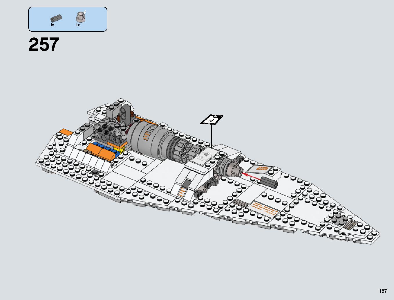 Snowspeeder 75144 LEGO information LEGO instructions 187 page