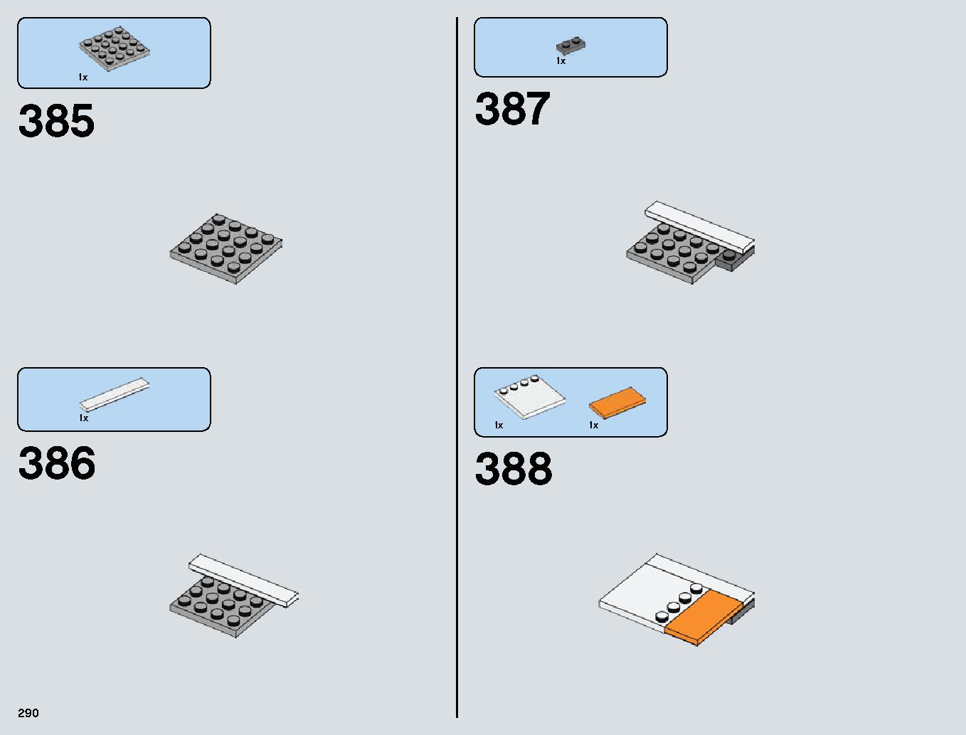 Snowspeeder 75144 LEGO information LEGO instructions 290 page