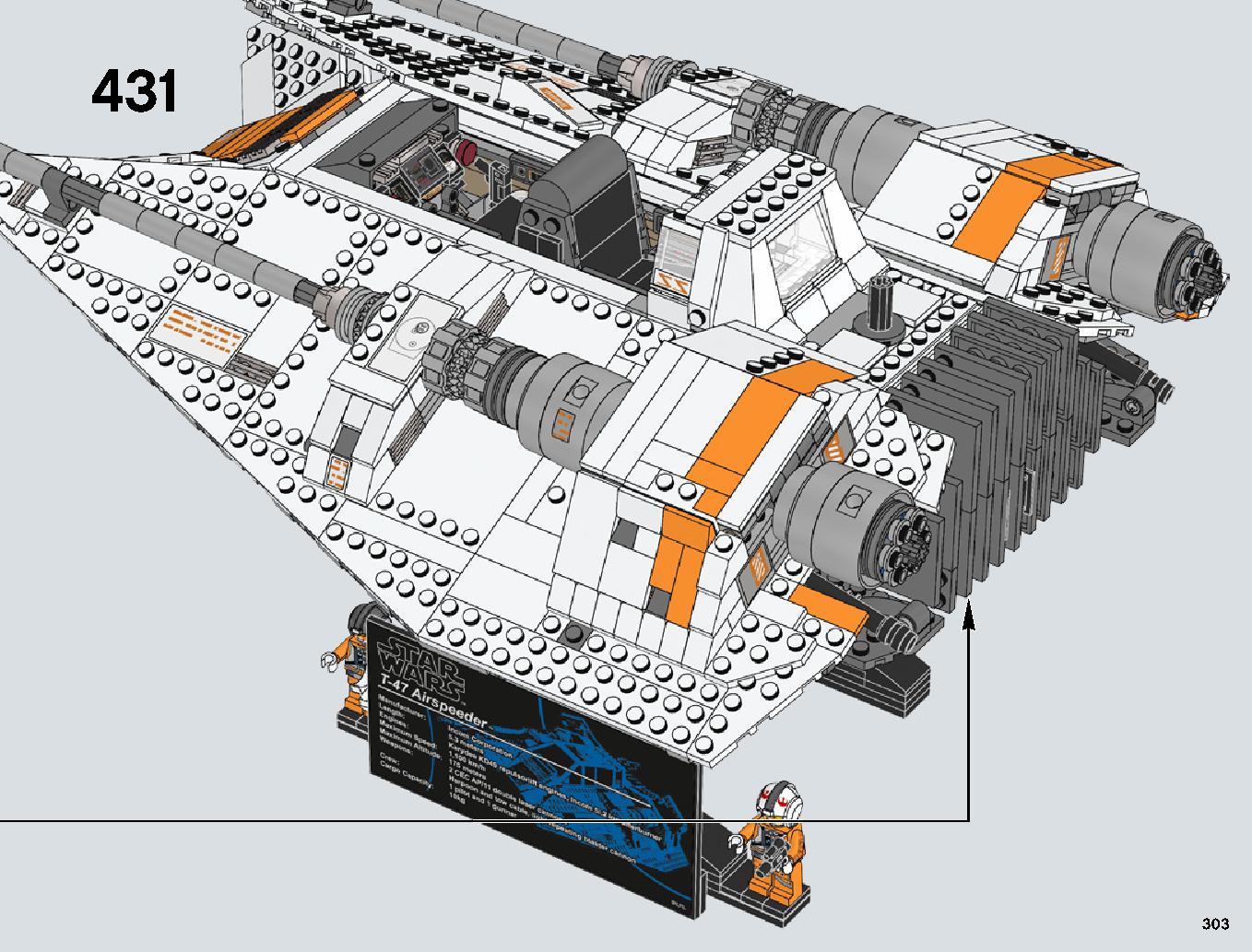 Snowspeeder 75144 LEGO information LEGO instructions 303 page