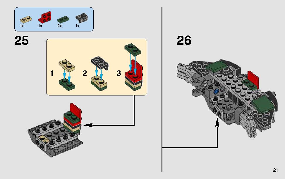 Yoda's Jedi Starfighter 75168 LEGO information LEGO instructions 21 page