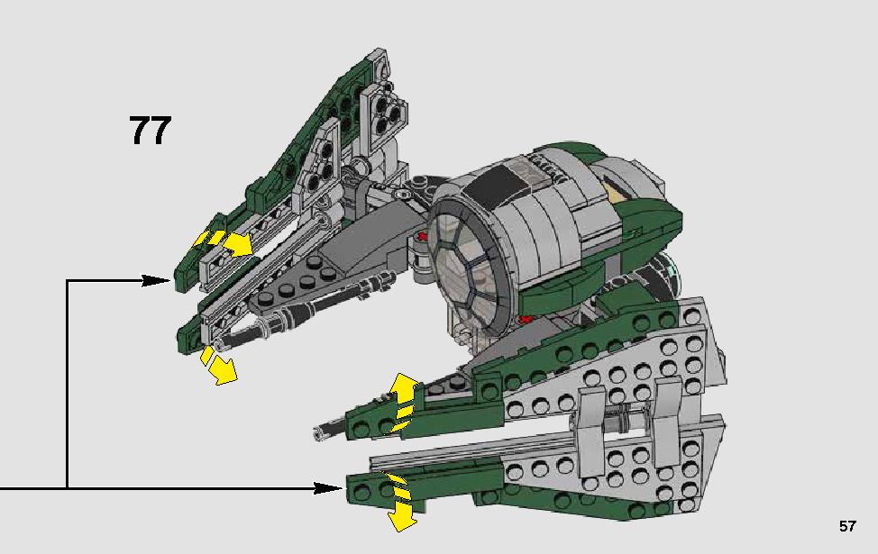 Yoda's Jedi Starfighter 75168 LEGO information LEGO instructions 57 page