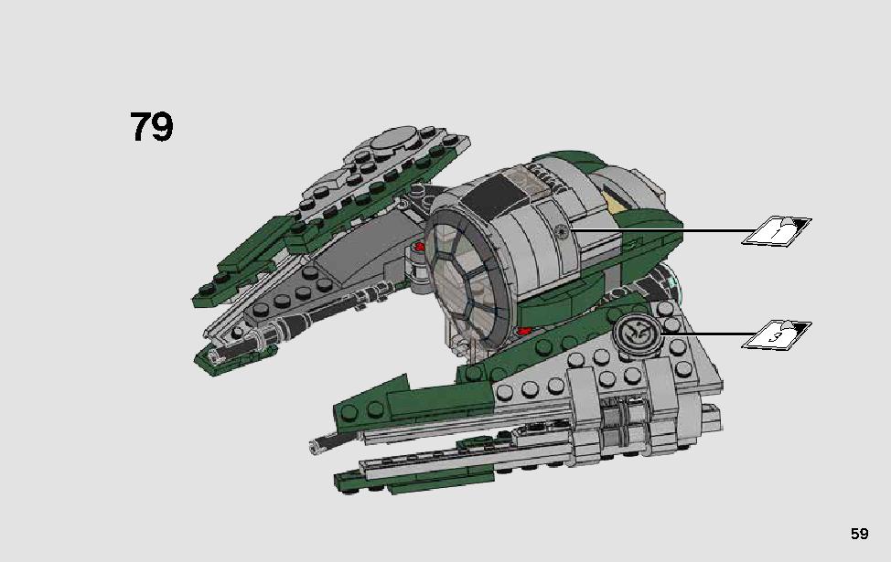 Yoda's Jedi Starfighter 75168 LEGO information LEGO instructions 59 page