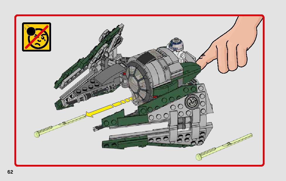 Yoda's Jedi Starfighter 75168 LEGO information LEGO instructions 62 page