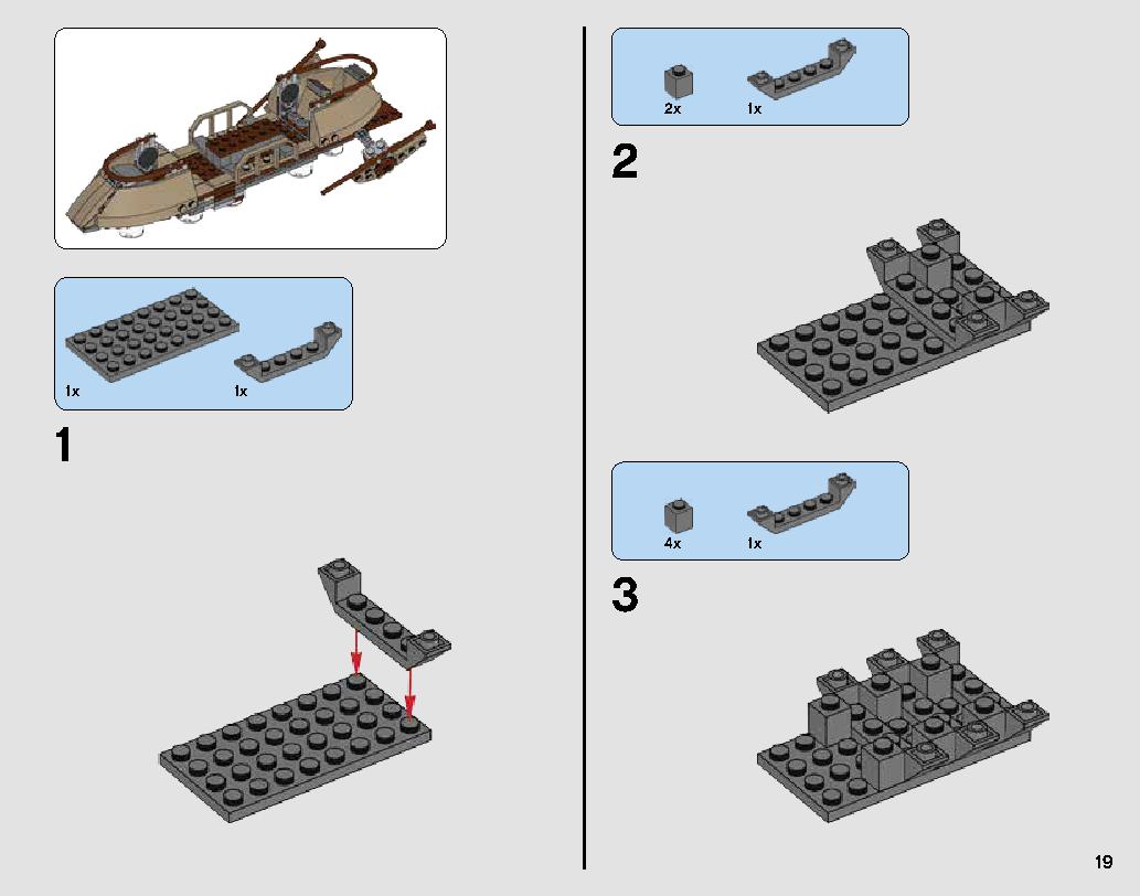 Desert Skiff Escape 75174 LEGO information LEGO instructions 19 page