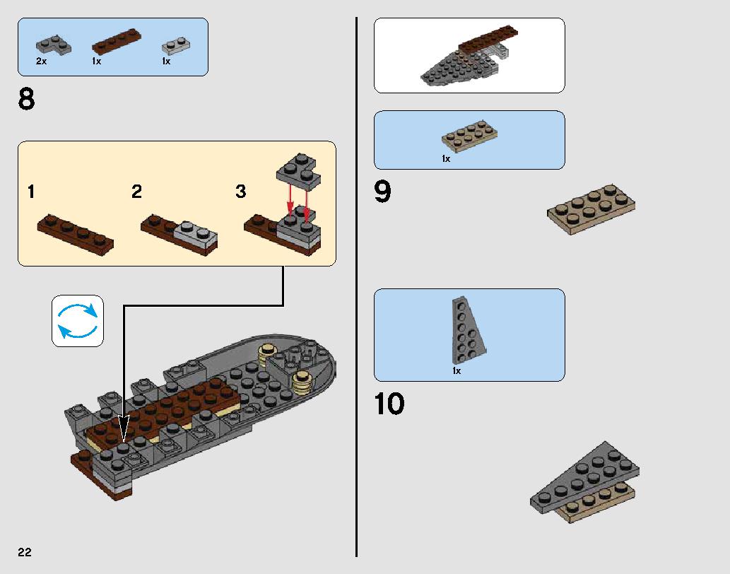 Desert Skiff Escape 75174 LEGO information LEGO instructions 22 page
