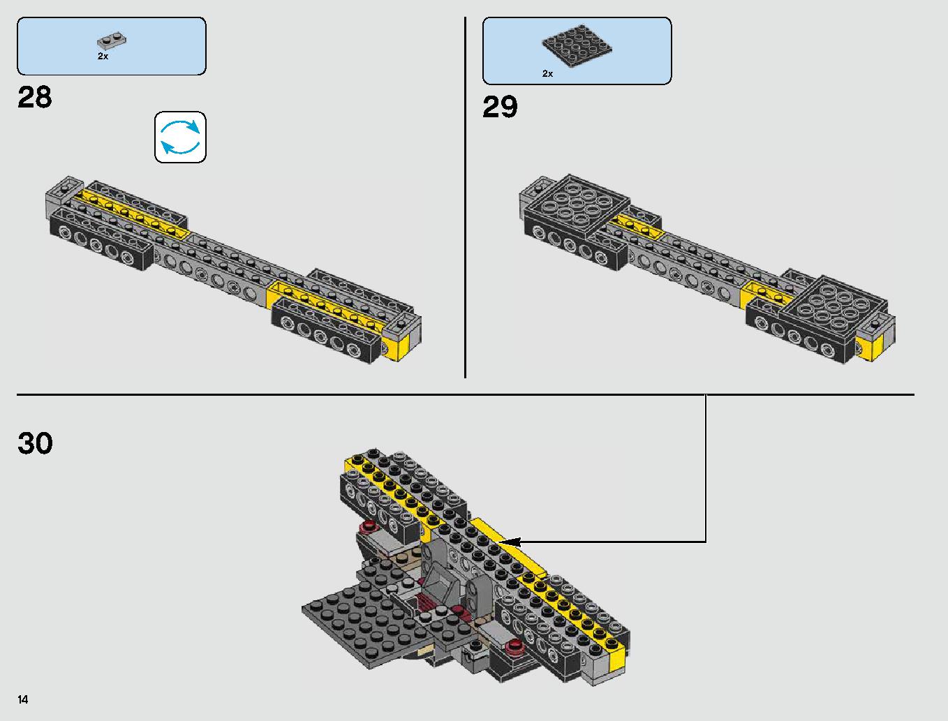 Kylo Ren's TIE Fighter 75179 LEGO information LEGO instructions 14 page