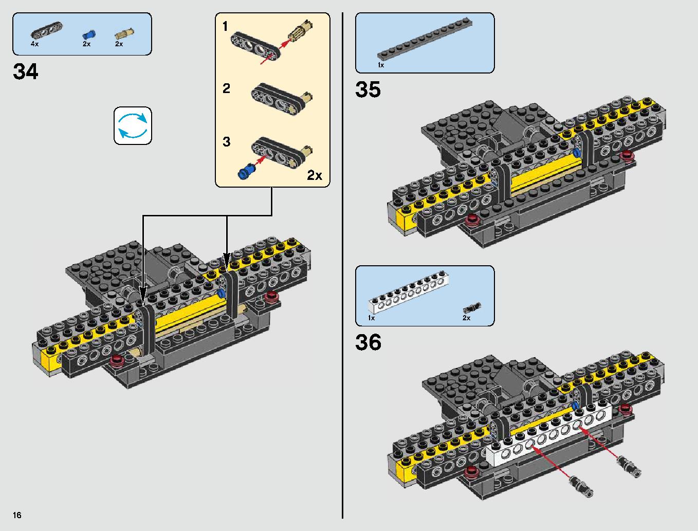 Kylo Ren's TIE Fighter 75179 LEGO information LEGO instructions 16 page