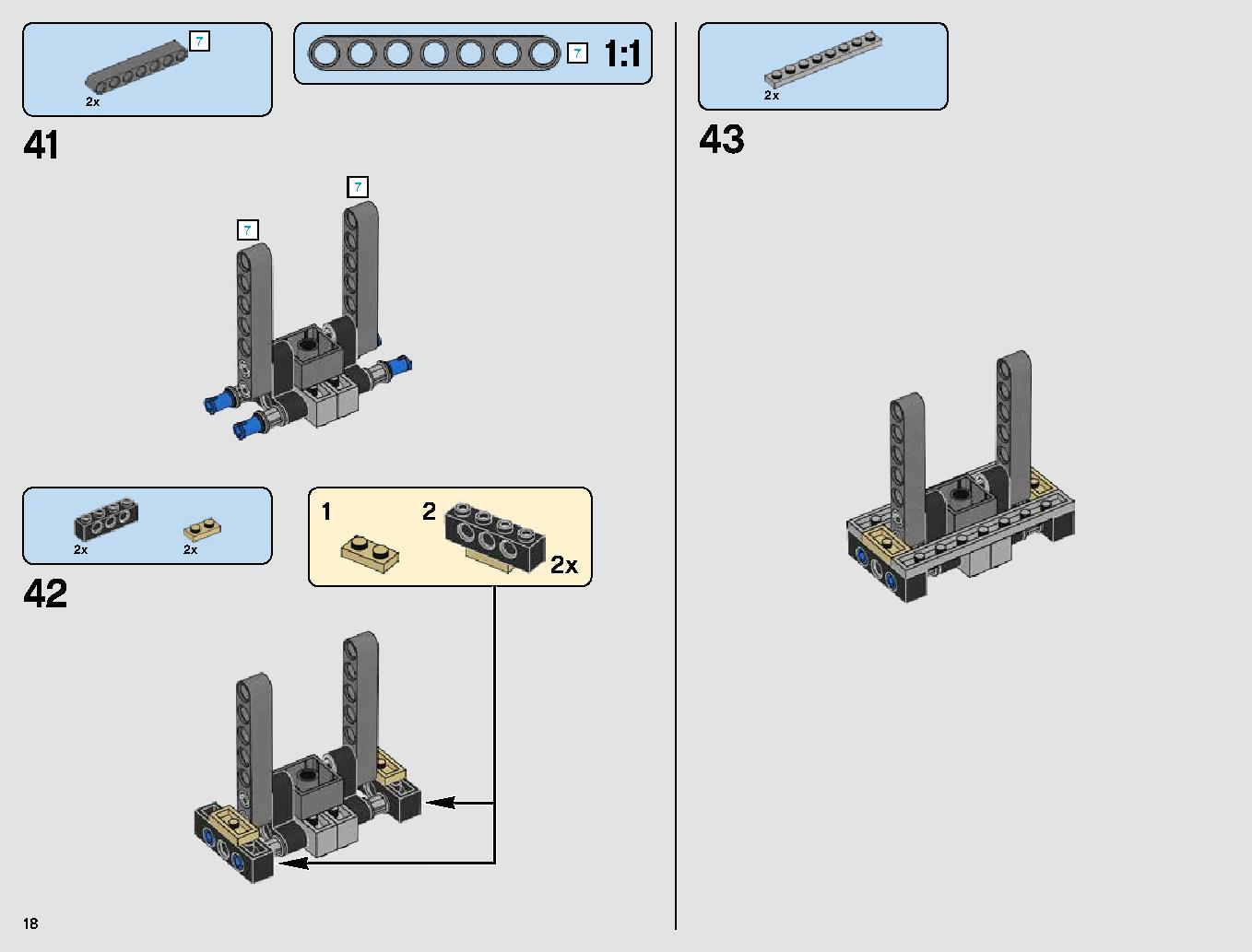 Kylo Ren's TIE Fighter 75179 LEGO information LEGO instructions 18 page