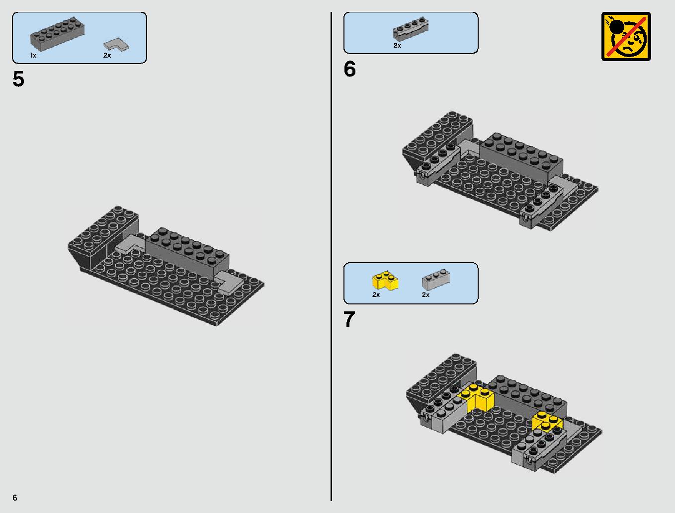 Kylo Ren's TIE Fighter 75179 LEGO information LEGO instructions 6 page