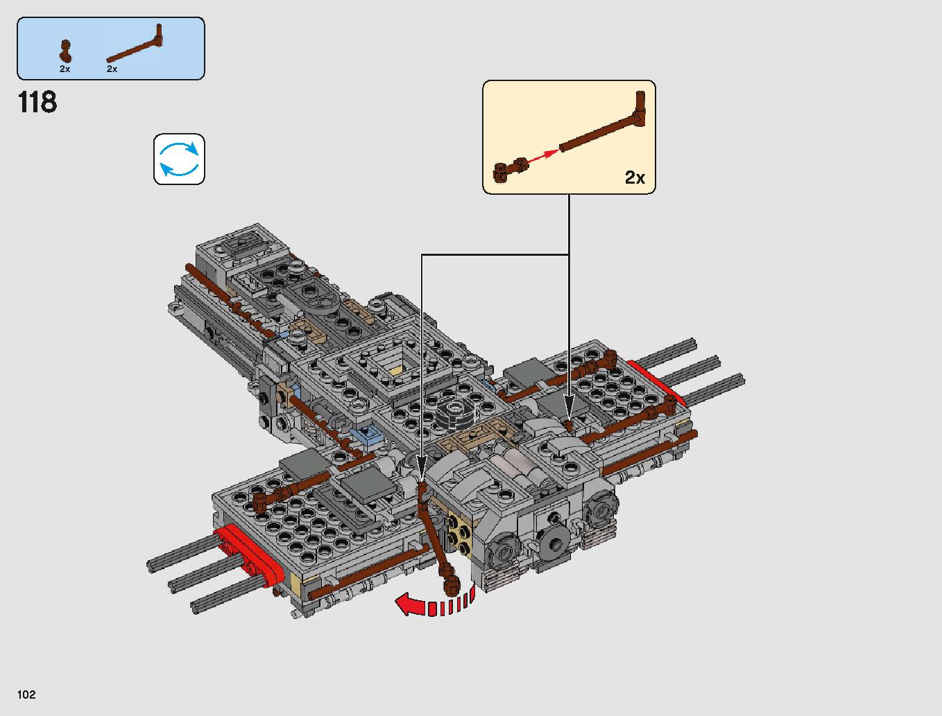 Y-Wing Starfighter 75181 LEGO information LEGO instructions 102 page
