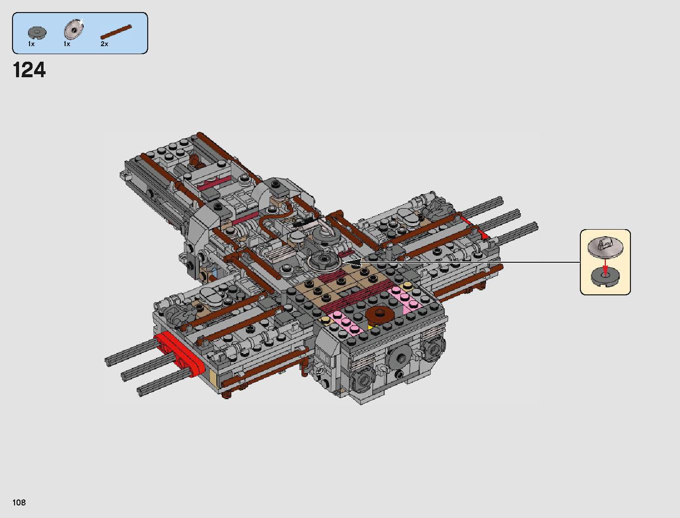 Y-Wing Starfighter 75181 LEGO information LEGO instructions 108 page