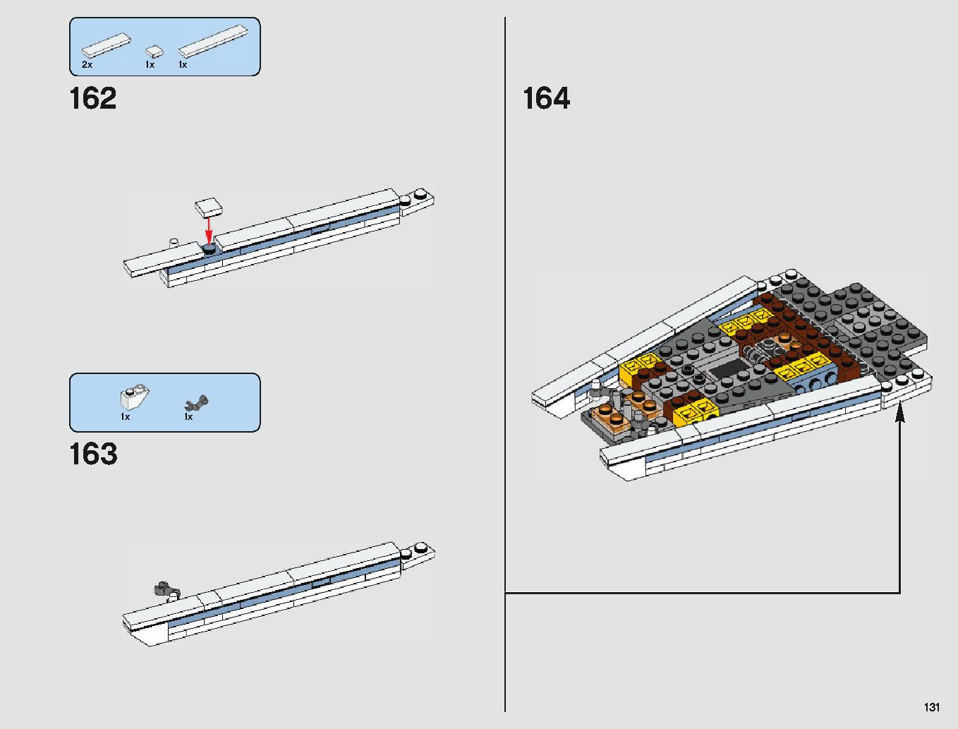 Y-Wing Starfighter 75181 LEGO information LEGO instructions 131 page