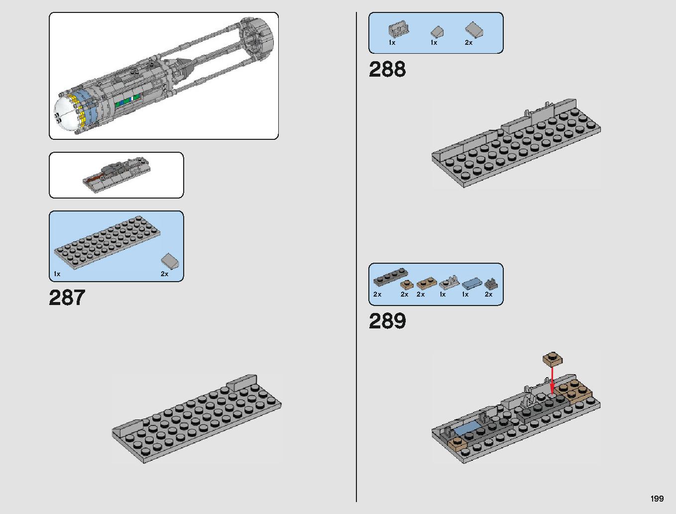 Y-Wing Starfighter 75181 LEGO information LEGO instructions 199 page