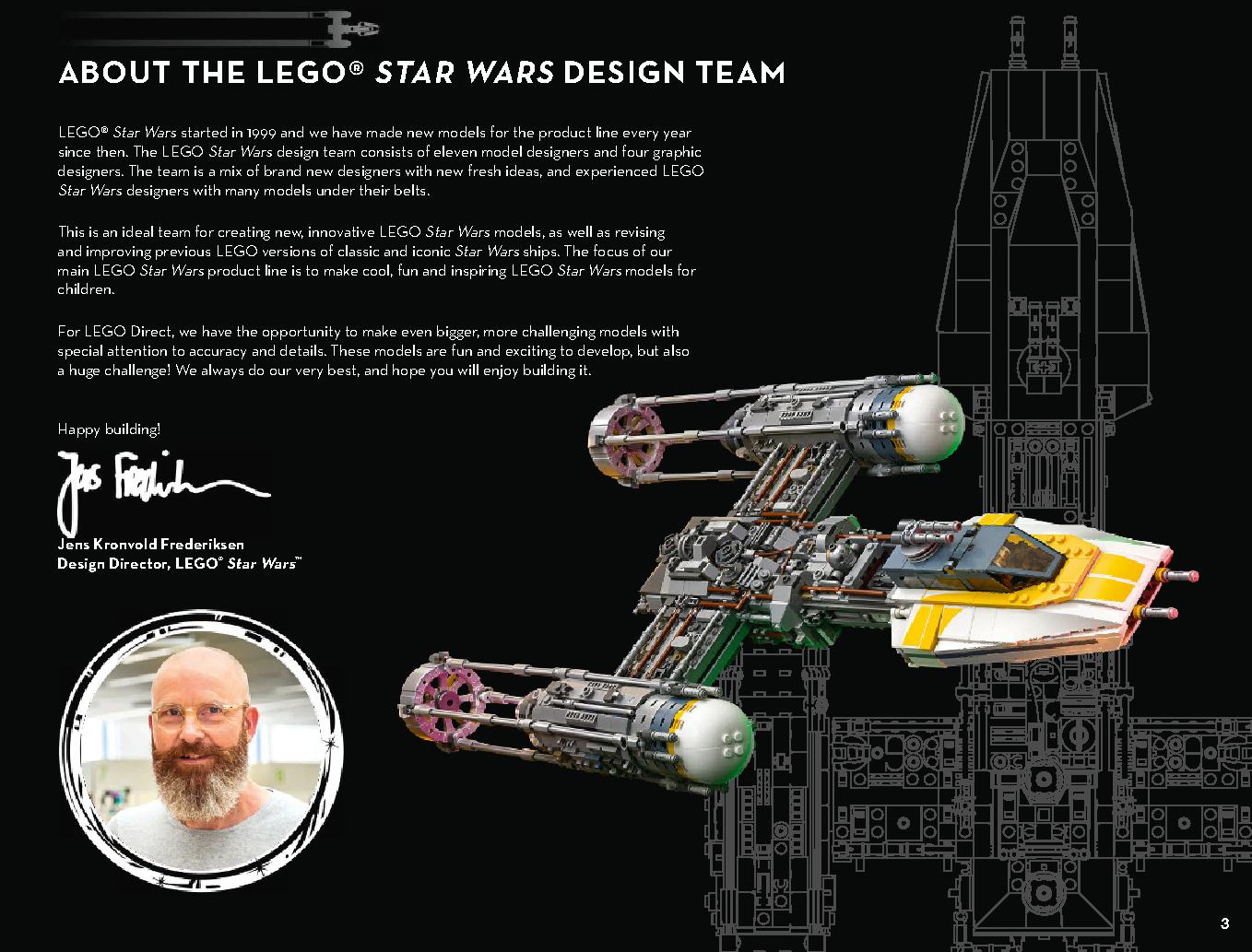 Y-Wing Starfighter 75181 LEGO information LEGO instructions 3 page