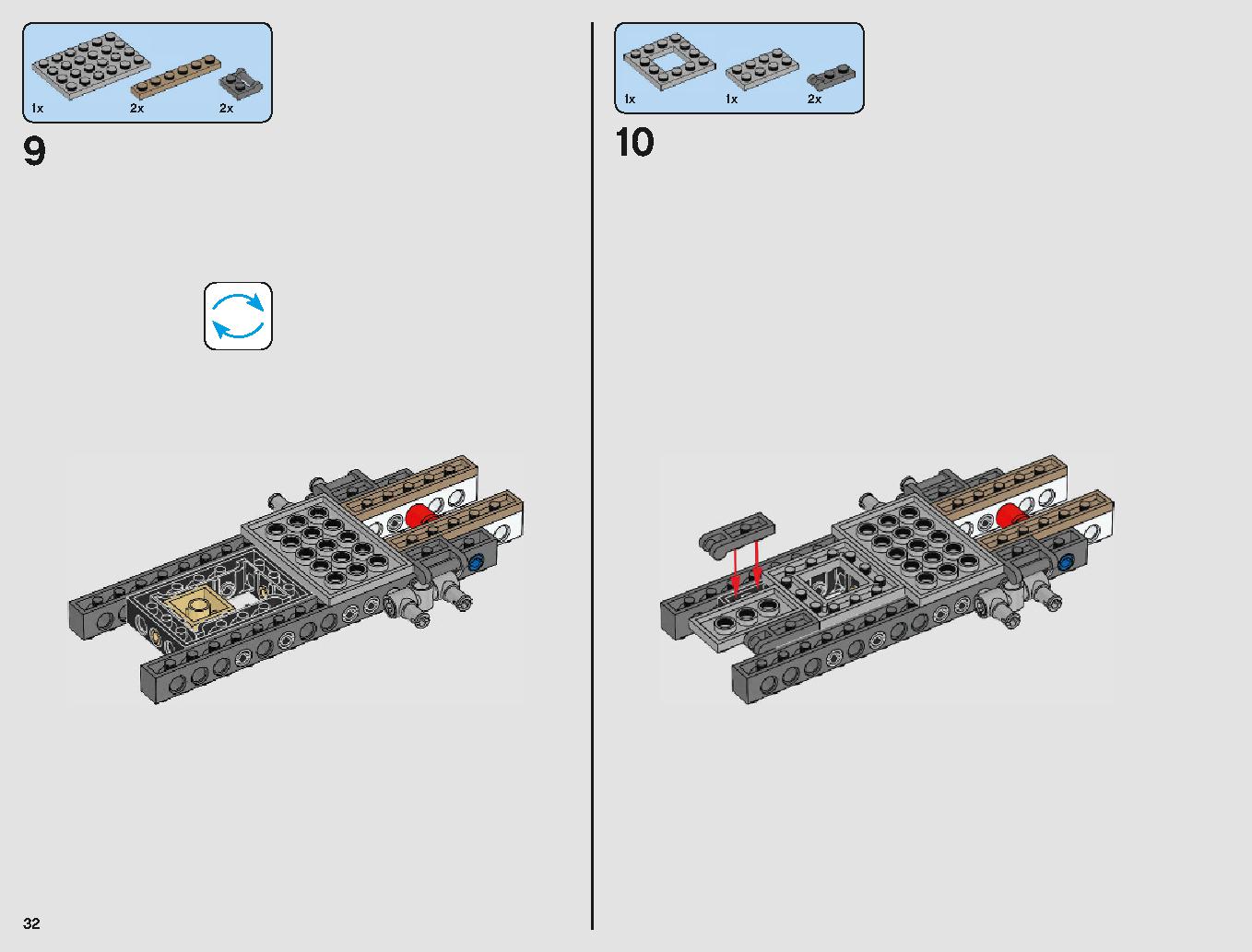 Y-Wing Starfighter 75181 LEGO information LEGO instructions 32 page