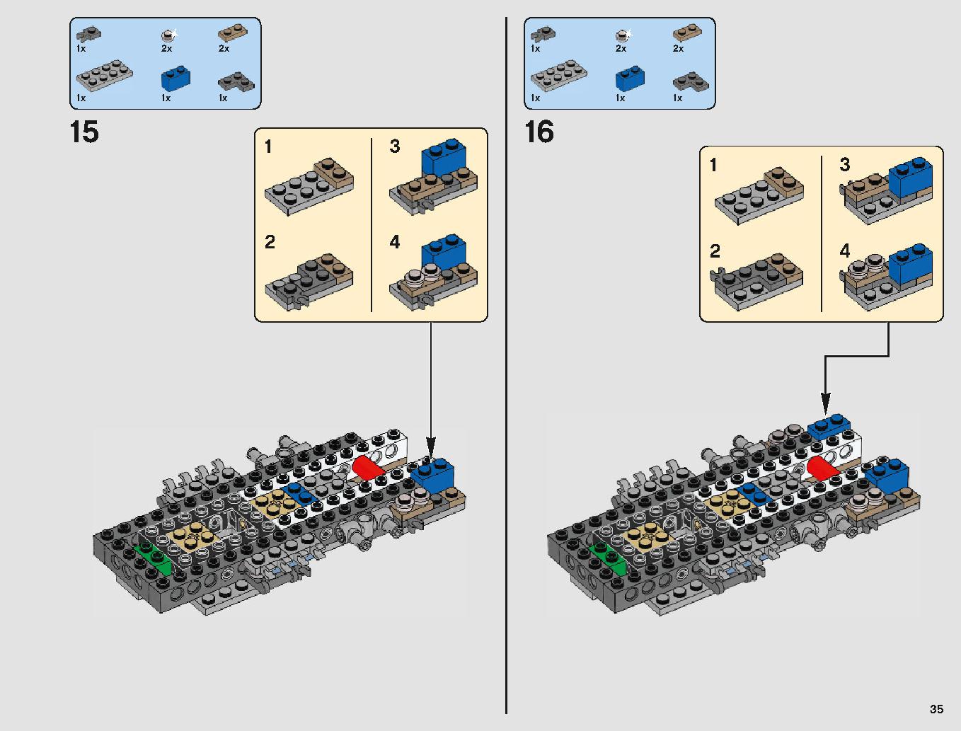 Y-Wing Starfighter 75181 LEGO information LEGO instructions 32